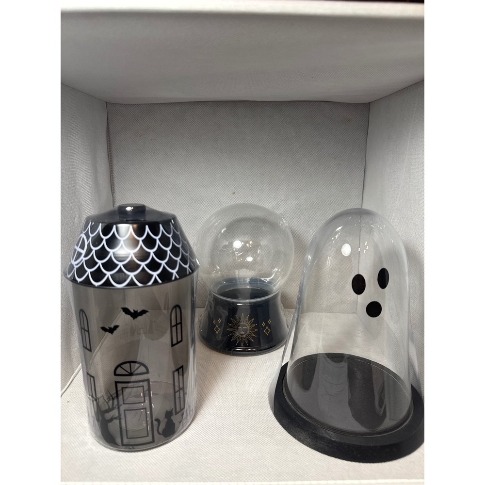 Target Bullseye Halloween Novelty Container, Ghost, Haunted House set of 3
